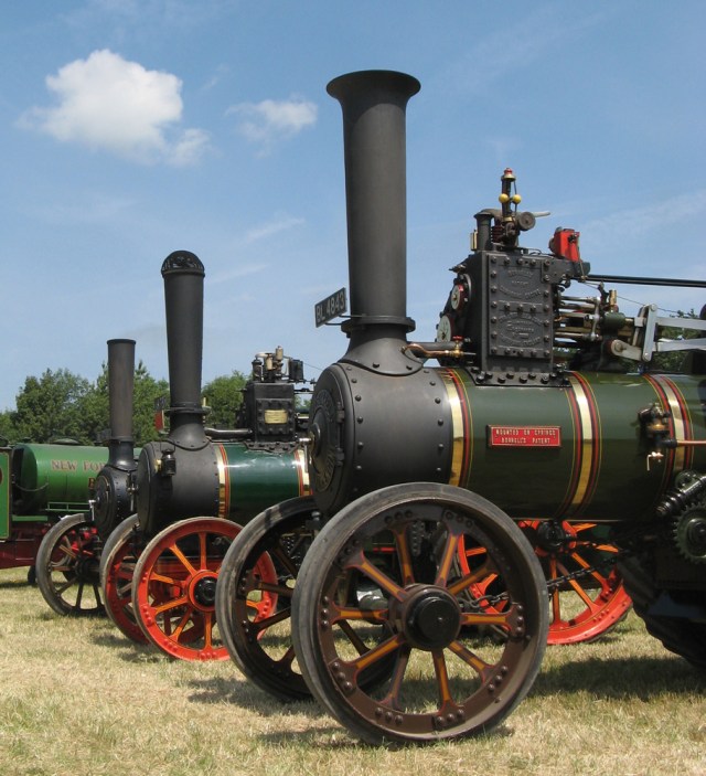 Three ex R.J. and H Wilder Engines lined up at Woodcote