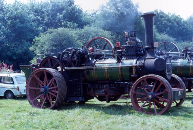 Fowler Ploughing Engine No. 1368 "Margaret" at Knowl Hill rally when in the ownership of Bill Thame